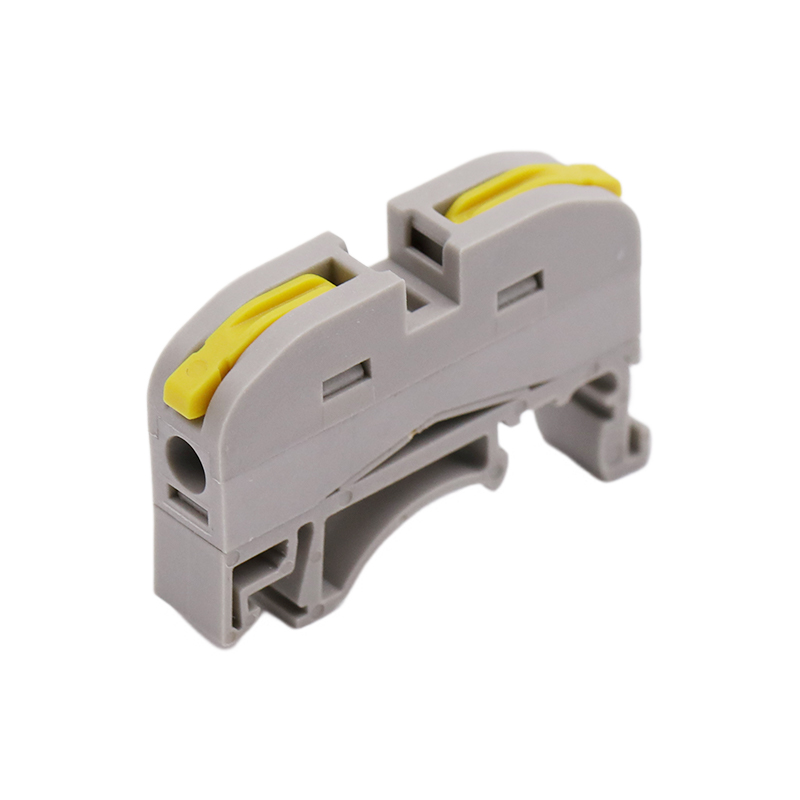 ขั้วต่อด่วน DIN Rail Terminal สีเหลือง 1 ใน 1 ขั้ว