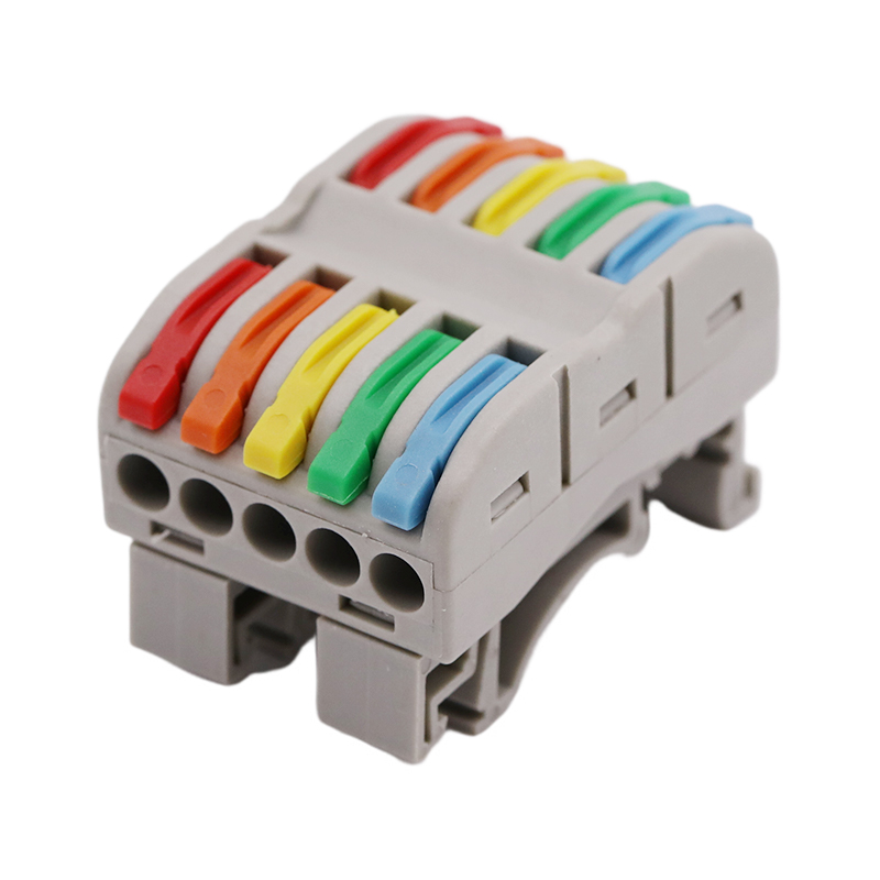 ขั้วต่อด่วน 5 เข้า 5 ออก PC DIN Rail Terminal