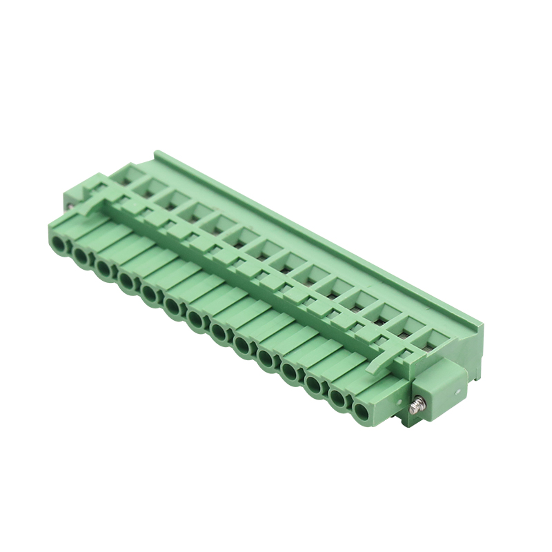 ขั้วต่อ PCB PCB ขนาด 5.08 มม. ตัวเมียสีเขียว