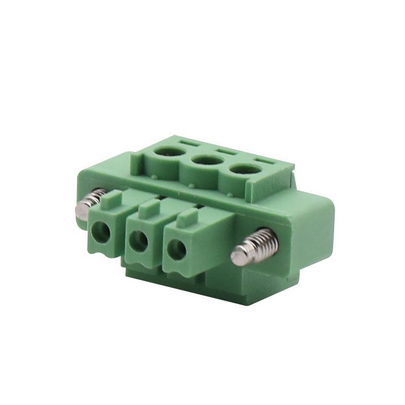 เทอร์มินอลบล็อคสีเขียว 3.81 มม. สำหรับ PCB